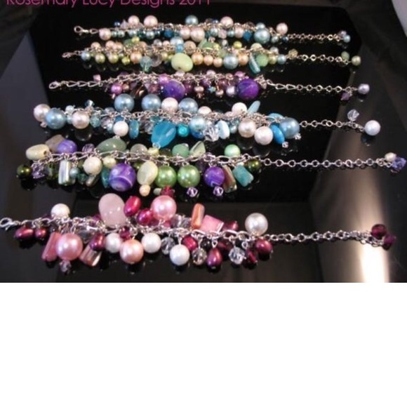 stunning mixed stone bubble bracelet© necklace 3 in 1 - Picture 3 of 6
